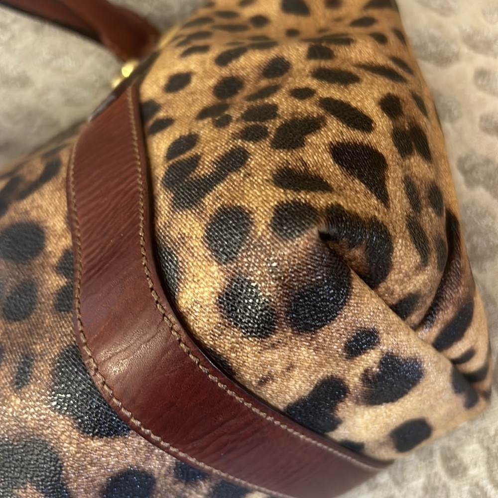 Dolce & Gabbana Brown and Black Leopard Print Tote - Picture 10 of 16